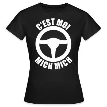 It's me Mich Mich, Fahrschule - Frauen T-Shirt - Schwarz - Vorne - AI Model Female 172 dark (172cm)