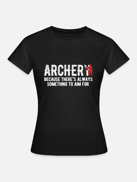 Bogenschießen Archery - Frauen T-Shirt - Schwarz