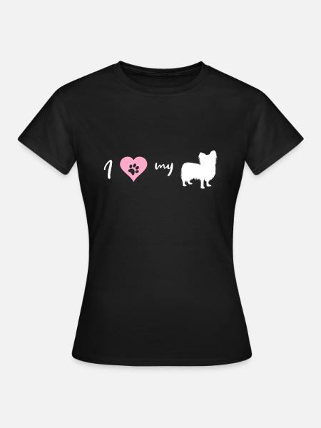 Papillon - Frauen T-Shirt - Schwarz
