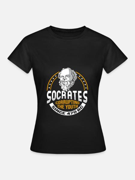 Socrates Meme for a Philosopher - Women's T-Shirt - black
