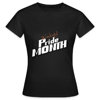 Wonderful pride month - T-shirt Femme - noir - Devant - AI Model Female 172 dark (172cm)