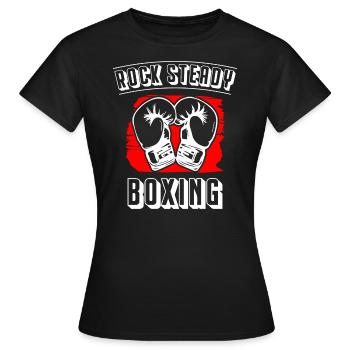 Rock Steady Boxing - Frauen T-Shirt - Schwarz - Vorne - AI Model Female 172 dark (172cm)