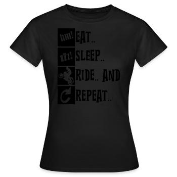 Moto - T-shirt Femme - noir - Devant - AI Model Female 172 dark (172cm)