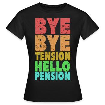 Pension - Women's T-Shirt - black - Front - AI Model Female 172 dark (172cm)