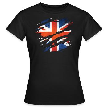great britain 1 01 - Frauen T-Shirt - Schwarz - Vorne - AI Model Female 172 dark (172cm)