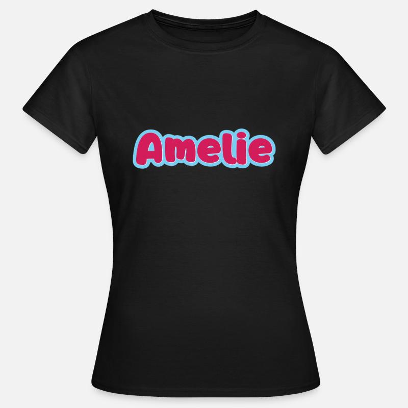 Amelie cognome nome - Maglietta da donna - nero