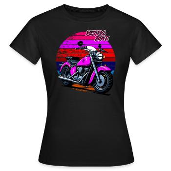 Retro-Fahrrad - Frauen T-Shirt - Schwarz - Vorne - AI Model Female 172 dark (172cm)