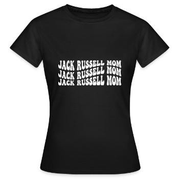 Jack Russel Mom - Frauen T-Shirt - Schwarz - Vorne - AI Model Female 172 dark (172cm)