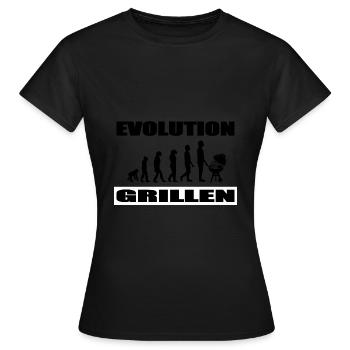 BBQ - Frauen T-Shirt - Schwarz - Vorne - AI Model Female 172 dark (172cm)