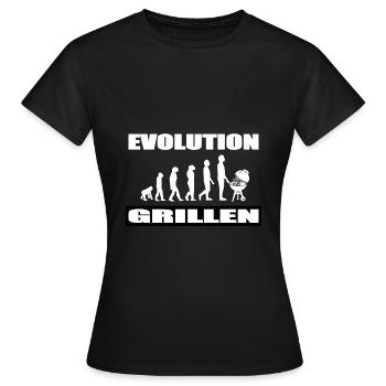BBQ - Frauen T-Shirt - Schwarz - Vorne - AI Model Female 172 dark (172cm)