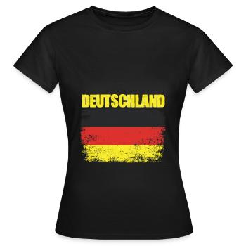 Fantastic German flag for German - Women's T-Shirt - black - Front - AI Model Female 172 dark (172cm)