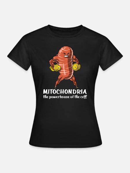 Biologie Science Drôle Drôle Mitochondrie École - T-shirt Femme - noir