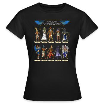 Ancient Egyptian Gods - Women's T-Shirt - black - Front - AI Model Female 172 dark (172cm)