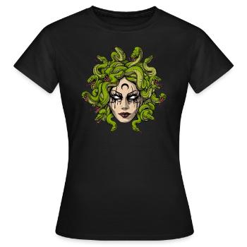 Medusa Head - Women's T-Shirt - black - Front - AI Model Female 172 dark (172cm)