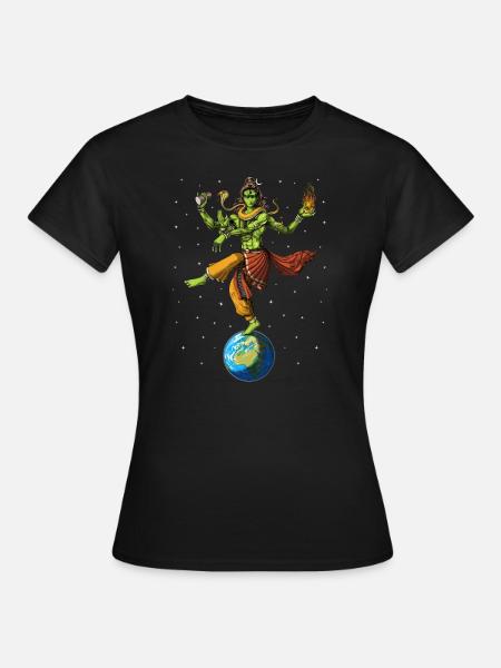Alien Shiva Hindu God - Women's T-Shirt - black