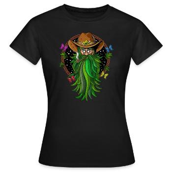 Weed Cowboy Stoner - T-shirt Femme - noir - Devant - AI Model Female 172 dark (172cm)