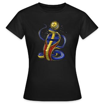 Mythologie égyptienne antique Divinité Uraeus - T-shirt Femme - noir - Devant - AI Model Female 172 dark (172cm)