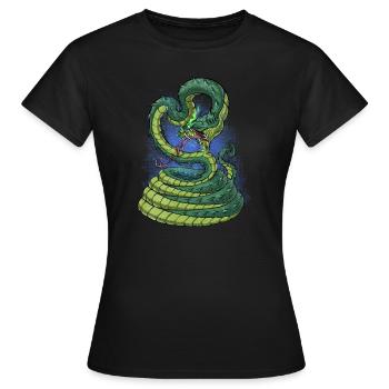 Mythologie égyptienne antique Divinité Apep - T-shirt Femme - noir - Devant - AI Model Female 172 dark (172cm)
