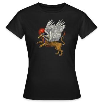 Ancient Egyptian Mythology Griffin - Women's T-Shirt - black - Front - AI Model Female 172 dark (172cm)