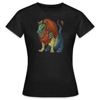 Mythologie égyptienne Divinité Ammit - T-shirt Femme - noir - Devant - AI Model Female 172 dark (172cm)
