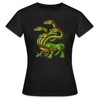 Mythologie grecque Monster Hydra - T-shirt Femme - noir - Devant - AI Model Female 172 dark (172cm)