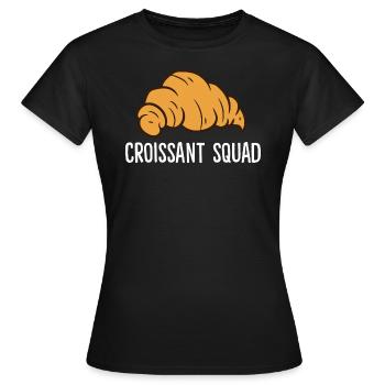 Croissant - Croissant Squad - Frauen T-Shirt - Schwarz - Vorne - AI Model Female 172 dark (172cm)