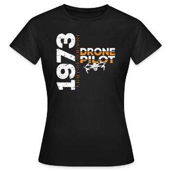 1973 Drone Drones Drone Drone Pilot Limited - Women's T-Shirt - black - Front - AI Model Female 172 dark (172cm)