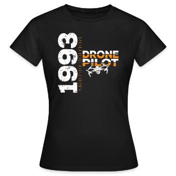 1993 Drone Drones Drone Drone Pilot Limited - Women's T-Shirt - black - Front - AI Model Female 172 dark (172cm)