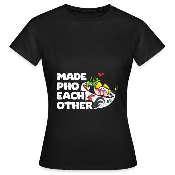 Fait pho l’un l’autre drôle pho pun pho soupe pho pour un - T-shirt Femme - noir - Devant - AI Model Female 172 dark (172cm)
