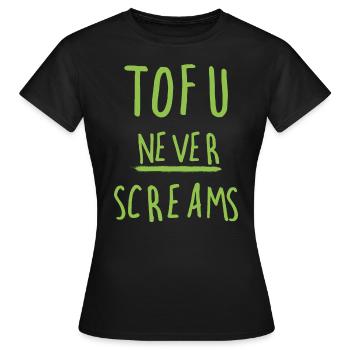 tofu - T-shirt Femme - noir - Devant - AI Model Female 172 dark (172cm)