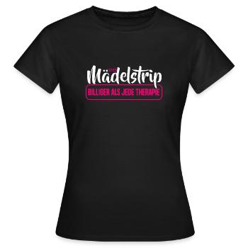 Voyage entre filles 2025 Voyage entre filles Circuit entre filles Voyage entre filles - T-shirt Femme - noir - Devant - AI Model Female 172 dark (172cm)