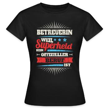 betreuerin - Frauen T-Shirt - Schwarz - Vorne - AI Model Female 172 dark (172cm)