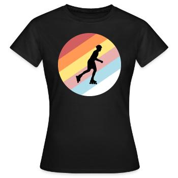 Roller - T-shirt Femme - noir - Devant - AI Model Female 172 dark (172cm)