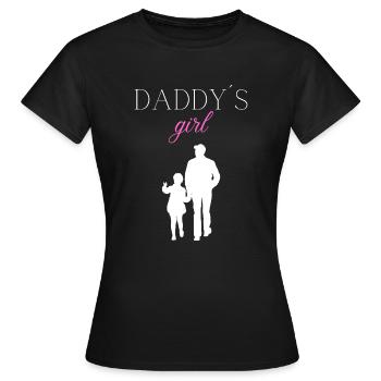 Daddys girl baby kids gift - Women's T-Shirt - black - Front - AI Model Female 172 dark (172cm)