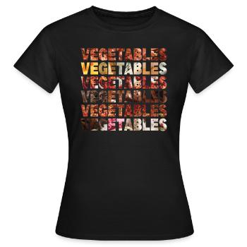 Vegetables - Women's T-Shirt - black - Front - AI Model Female 172 dark (172cm)