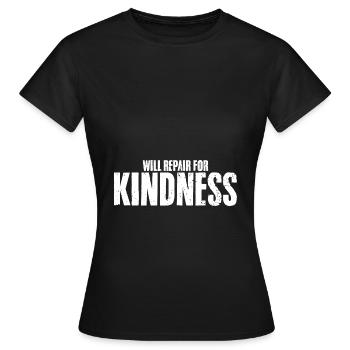 Cool Will Repair For Kindness A Repairman Repair - Women's T-Shirt - black - Front - AI Model Female 172 dark (172cm)
