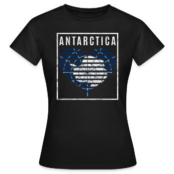 Antarctique - T-shirt Femme - noir - Devant - AI Model Female 172 dark (172cm)