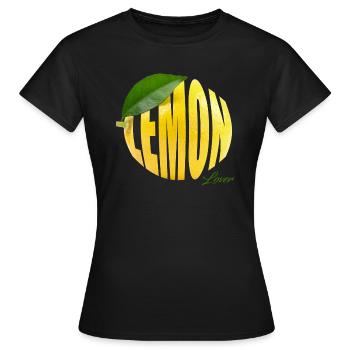Lemon Lover - die Liebe zur sauren Frucht - Frauen T-Shirt - Schwarz - Vorne - AI Model Female 172 dark (172cm)