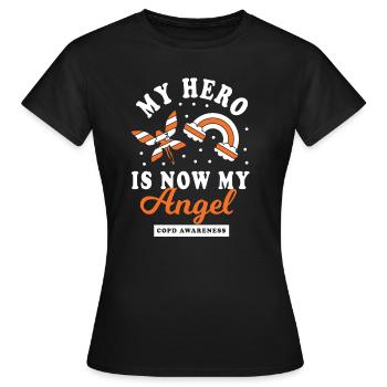 Hommage à un héros de la MPOC - T-shirt Femme - noir - Devant - AI Model Female 172 dark (172cm)