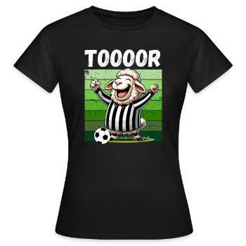 Football Fan de football Arbitre Penalty Kick Terrain de football - T-shirt Femme - noir - Devant - AI Model Female 172 dark (172cm)