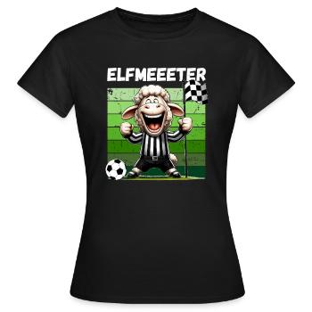 Football Fan De Football Pénalité Terrain De Football Drôle - T-shirt Femme - noir - Devant - AI Model Female 172 dark (172cm)