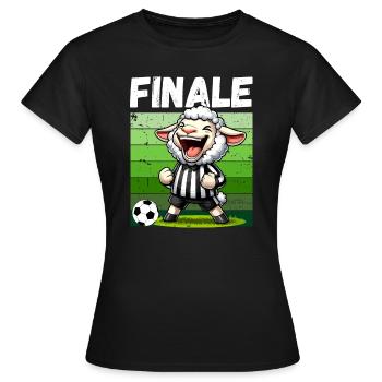 Fußball Finale Fußballfan Fußballspieler Lustig - Frauen T-Shirt - Schwarz - Vorne - AI Model Female 172 dark (172cm)