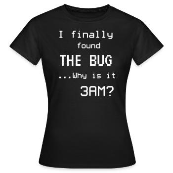 Programmeurs mèmes Informaticiens - T-shirt Femme - noir - Devant - AI Model Female 172 dark (172cm)