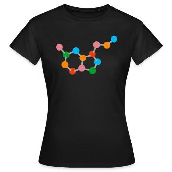 Molekül - Frauen T-Shirt - Schwarz - Vorne - AI Model Female 172 dark (172cm)