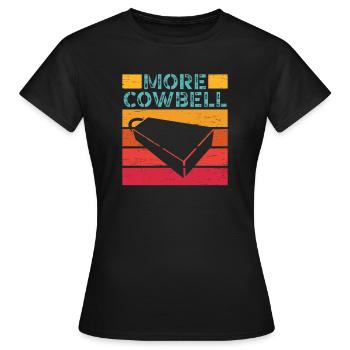 Plus de membres du Cowbell Band Funny Rock Band - T-shirt Femme - noir - Devant - AI Model Female 172 dark (172cm)
