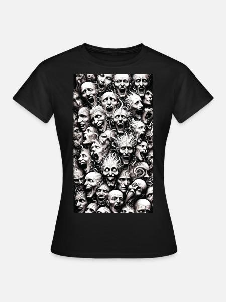 Faces Madness - Women's T-Shirt - black