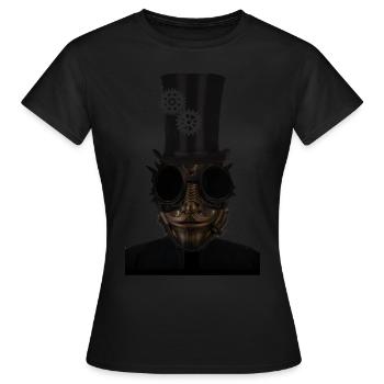 Steampunk - T-shirt Femme - noir - Devant - AI Model Female 172 dark (172cm)