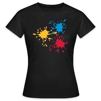 Farbe - Frauen T-Shirt - Schwarz - Vorne - AI Model Female 172 dark (172cm)