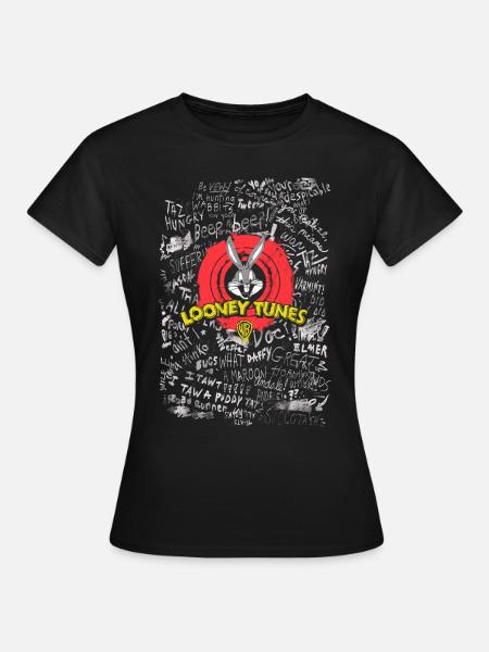 Looney Tunes Scribbles - Naisten t-paita - musta