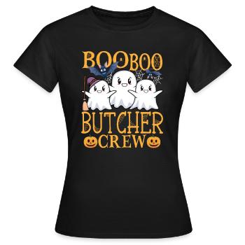 Butcher Butcher Butcher’s Shop Dicton - T-shirt Femme - noir - Devant - AI Model Female 172 dark (172cm)